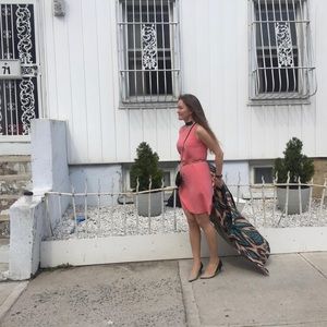 Cynthia Rowley Silk Coral Pink Dress (size 4)